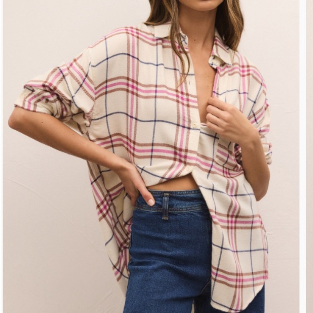 Z-Supply River Plaid top NWT!!!